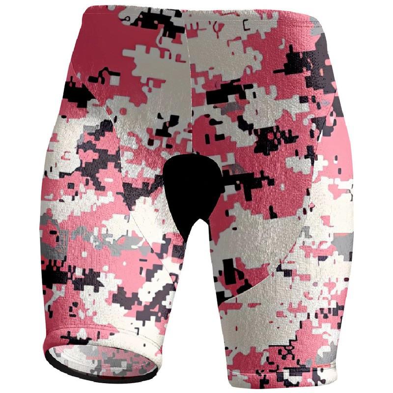 Short de cyclisme pour femme avec imprimé floral Coupe ajustée Vélo Montagne Route Cyclisme Sports d'extérieur