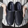 Men Half Loafers Mens Slip On Shoes Men Casual Genuine Leather Breathable Driving Slippers Brand Men's Shoes Moccasins For Man