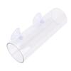 Betta Fish Tunnel Transparent Hollow Betta Fish Tube with Suction Cup for Resting Fish Tank