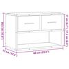 TV Stand Gray Sonoma 60 x 31 x 39.5 cm Engineered Wood and Metal