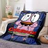 1pc Courage the Cowardly Dog Flannel Throw Blanket - Lightweight Soft Warm All-Season Blanket for Sofa, Bed, Travel, Camping  L1029052