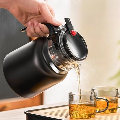 Large Capacity Thermos Bottle Office Stainless Steel Thermal Insulation And Cooling Teapot Home Tea Separation Kettle