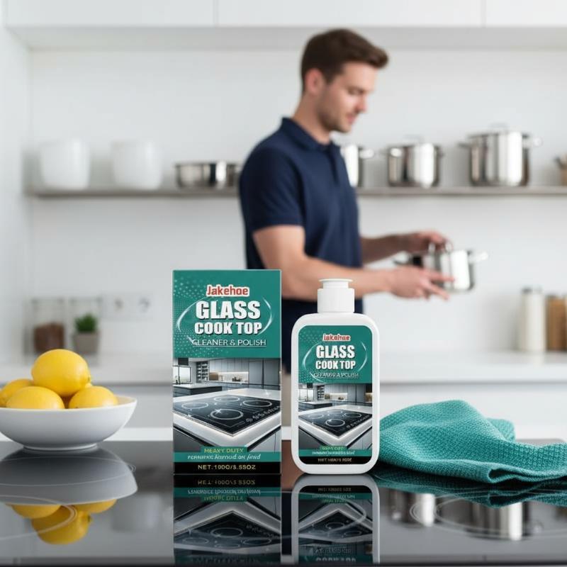 Kitchen Use Glass Stove Cleaner for Induction Cooktop Removes Grease and Grime Polishing Agent for Ceramic Surfaces
