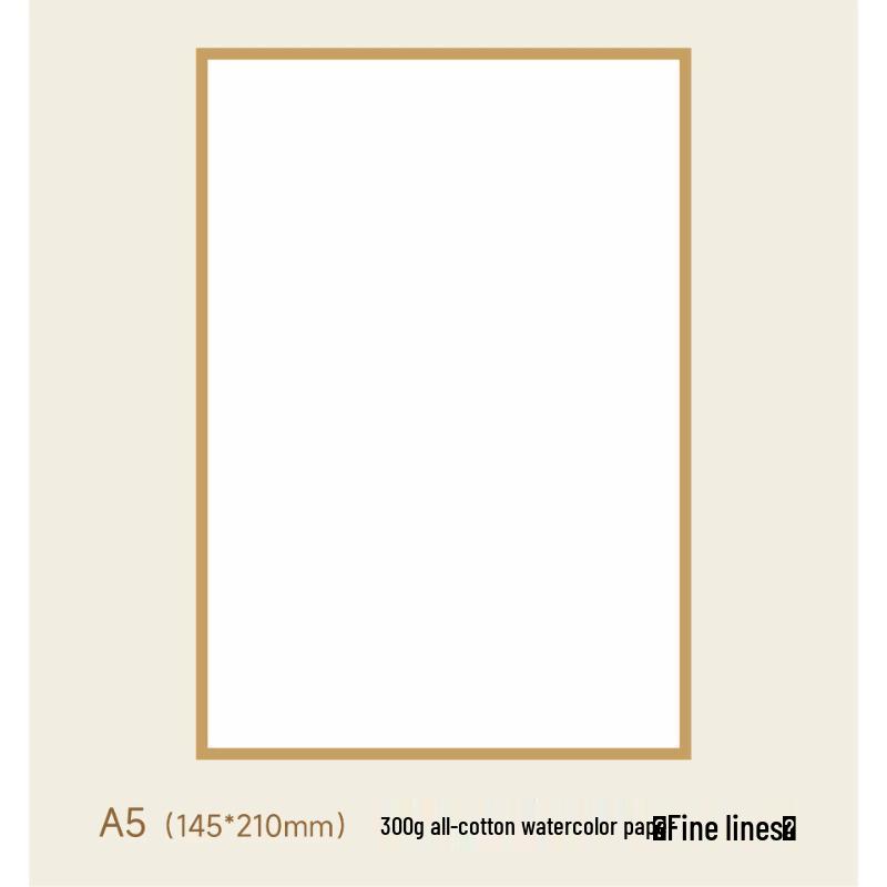 Zun Jue Square Watercolor Paper Sketchboard - Cotton Pulp Blank Bookmark for Watercolor, Marker, Signature, and Anime.