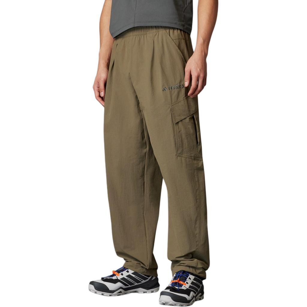 Adidas Terrex Xploric Comfortable Soft Skin-Friendly Versatile Mountain Work Pants Men Pants Olive JF3714