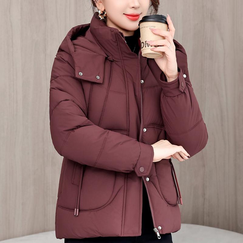 Fashion Winter Jackets Woman Parkas Hooded Thick Warm Casual Women's Short Coats