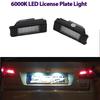White LED Lamp for License Plate, 2 Pieces, 12V, for Peugeot 106 1007 207CC 307 308 3008 508 607 and Citroën C2 C3 C5 C5 C6 C8