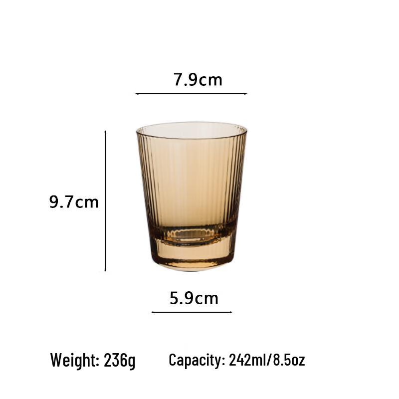 Zhi Shi Geripptes Glas Tumbler Set