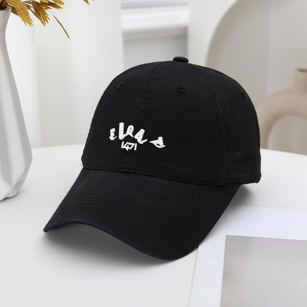 Spring And Autumn Embroidered Sun Hat Four Seasons Men'S And Women'S Washed Soft Top Cap Alphabet Baseball Hat