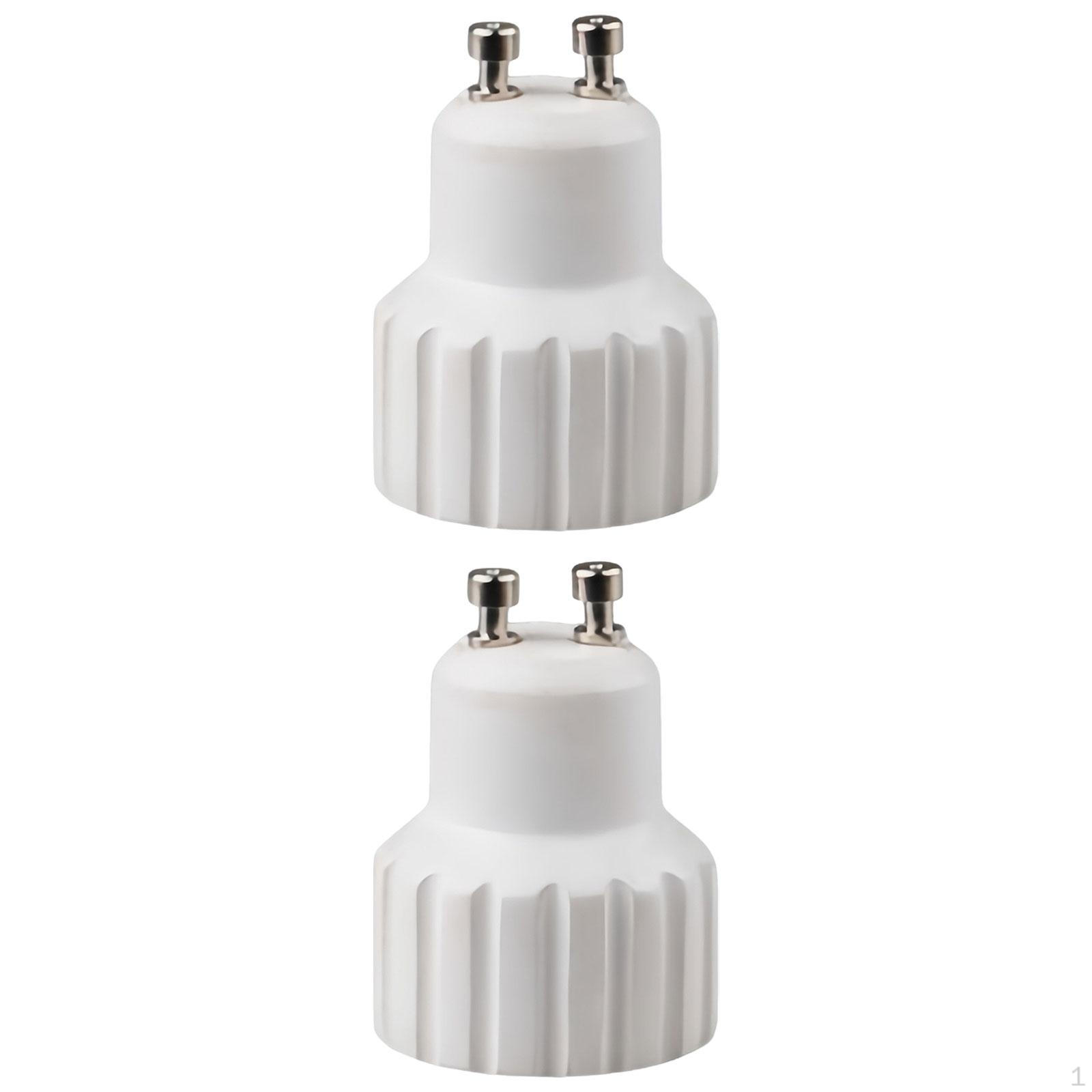 

2 Pieces Gu10 to Adapter Lightweight Ceramic Socket Converter