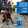 Sea Blue Large Capacity Water Bottle for Camping, Dog Park, and Hiking - Portable Dog Travel Water Bottle with Detachable Drinking Bowl