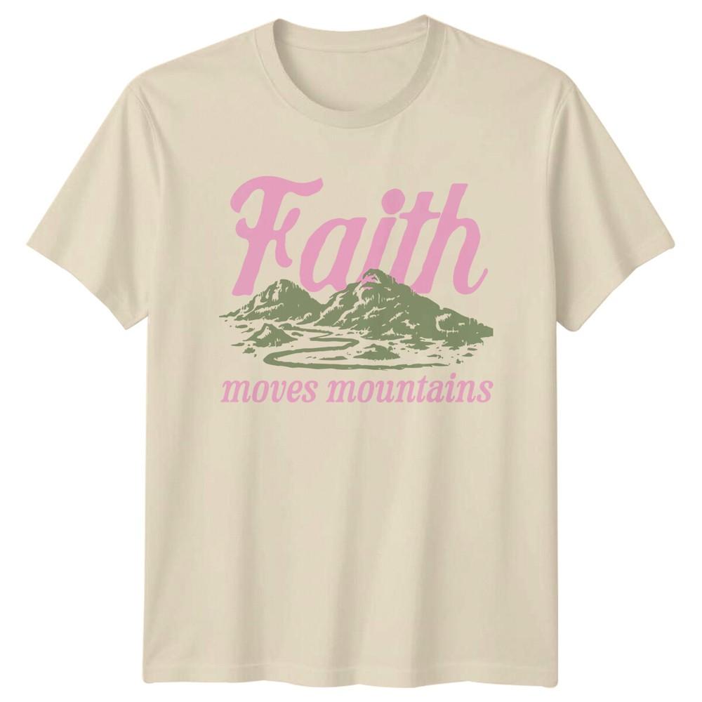 Faith Moves Mountains Christian Graphic TShirt Faith Mysteries Unisex T-Shirt XXL