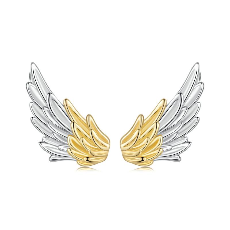 925 Silver Mini Flower Butterfly Bird Bee Stud Earrings Rainbow Moonstone Kitty Cat Ear Studs Girl Party Jewelry