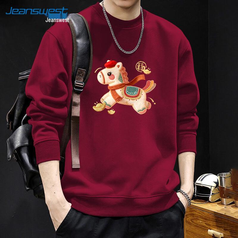 Jeanswest Men s Lucky Horse Graphic Sweatshirt 4XL