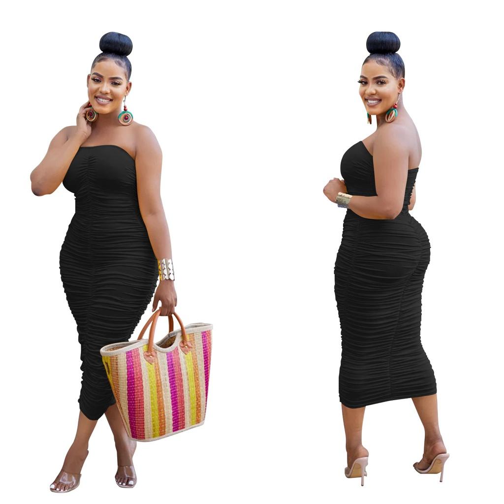 

Женское элегантное длинное платье без рукавов без бретелек с открытыми плечами, свадебное длинное платье миди, вечерние платья для невесты и подружек невесты