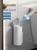 Wall-Mounted Disposable Toilet Cleaning Brush with Replaceable Head