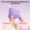 Silicone Vibrating Massage Ball USB Rechargeable Hot Compress Fascia Ball Electric Adsorption Small Muscle Relaxation Massager