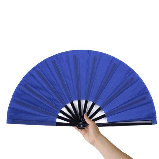 Chinese Folding Fan Solid Colour Comfortable Grip Smooth Opening Closing Tai Chi Fan Elegant Classical Dance Accessory