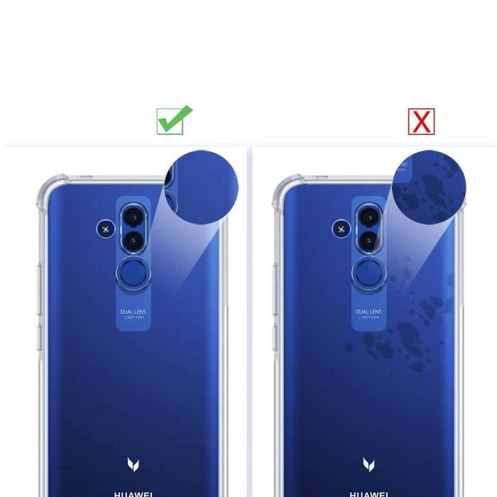 Case - Phonillico® - MATE 20 LITE - Transparent TPU Gel - Flexible - Shockproof