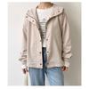 Autumn Winter Loose Casual Solid Color Hooded Coat Women Simple All-match Cardigan Jacket Female Zipper Top