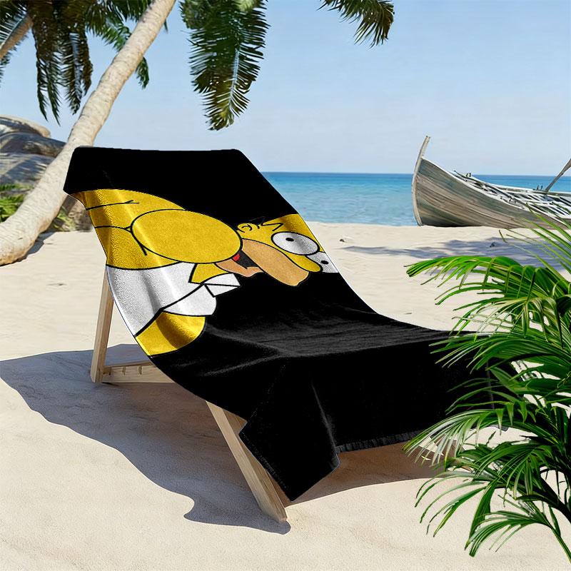Homer Print Beach Towel, Large Soft Quick Dry Towel for Beach Camping Swimming