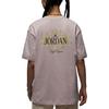 New Jordan SS25 Drop Shoulder Sleeve T Shirt Women's Gray Purple IF0380-019