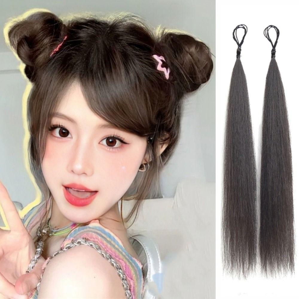 

Hair Ring Self-winding Hair Bundle Rubber Band Flower Bud Hair Bag Ball Head Wig Girls