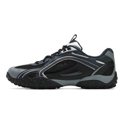 Chaussures de ballet à galets Rétro Polyvalent Tendance Tissu Cuir synthétique Durable Chaussures de course basses Homme sneaker Gris Bleu F12M512107FCM