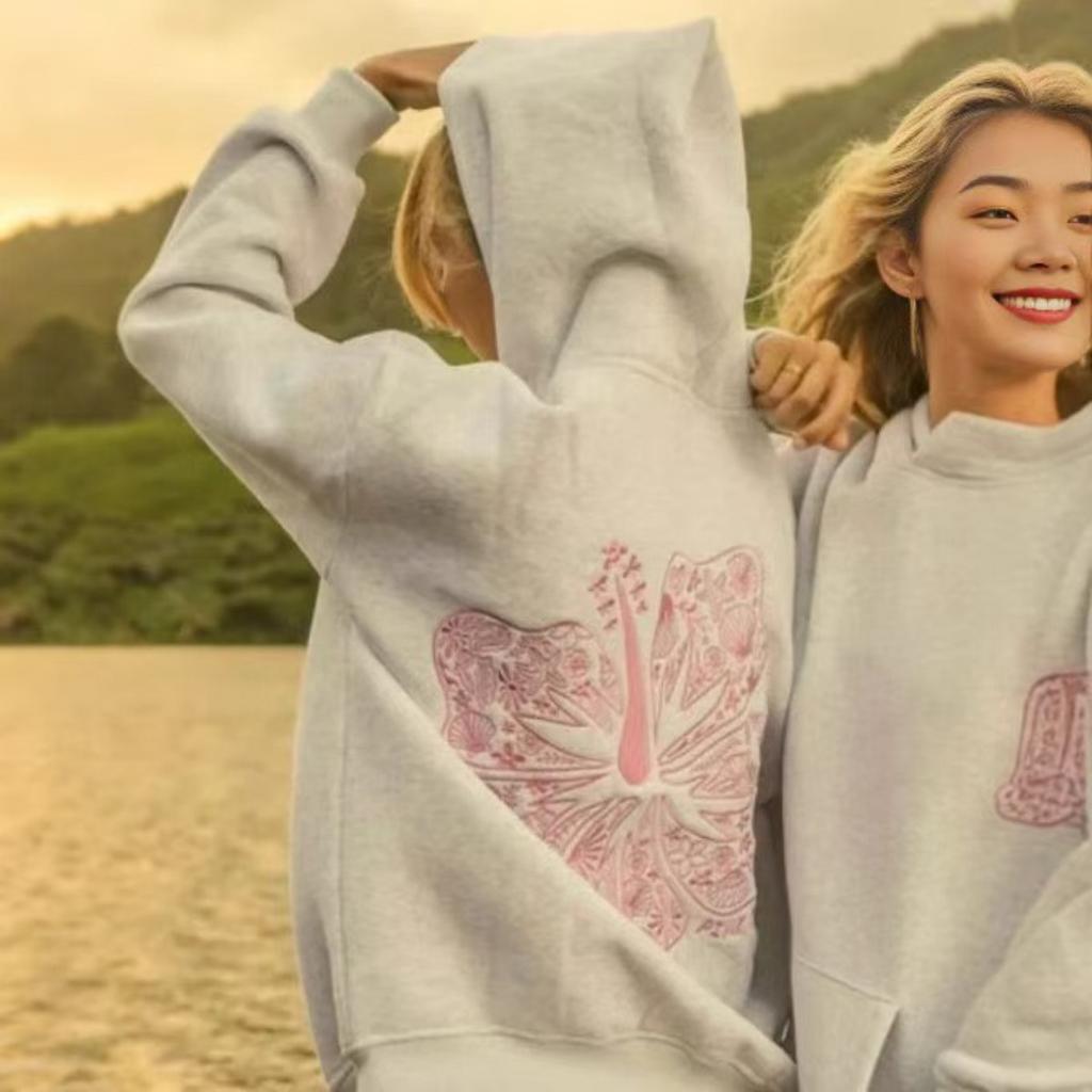 RogueWave Mode Stickerei Hoodies Lässiges Lockeres Sweatshirt
