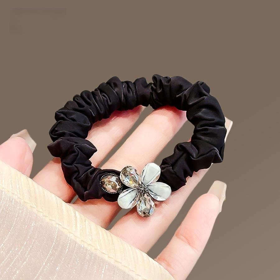 Super Immortal Butterfly Hair Rope Mori Imitation Crystal Durable Headrope Delicate Hair Tie Women's Rubber Band Hair Rope Headgear