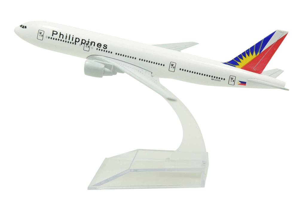 TANG DYNASTY 16cm Philippine Airlines Boeing B777 Alloy Airplane Plane Model Toy 1/400