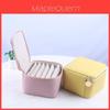 Jewelry Organizer Portable Travel Pouch With Soft Leather For Earrings And Rings