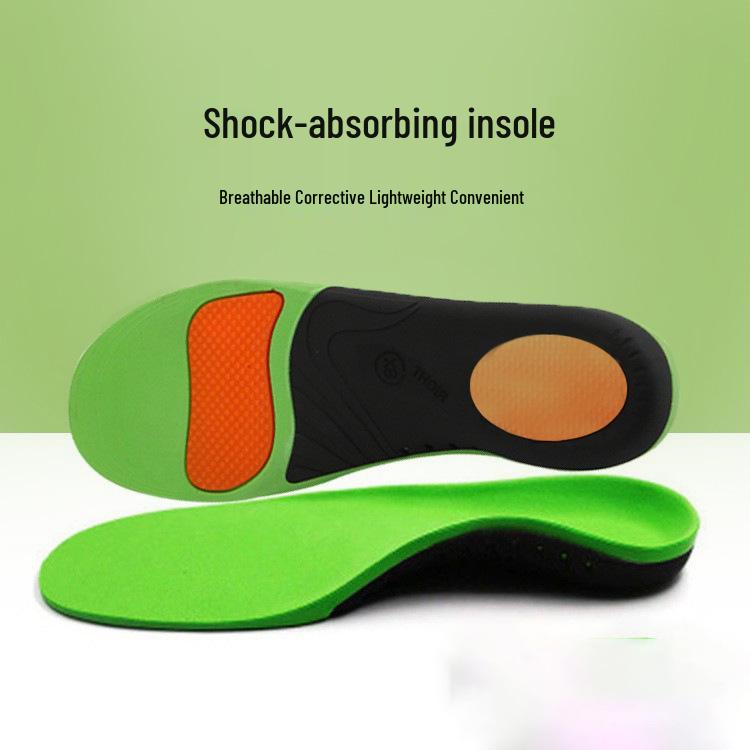 Orthopedic Arch Support Insoles for Adults: Corrects Flat Feet, In-toeing & Out-toeing, Shock Absorbing, Breathable, Unisex Sports Shoe Inserts.