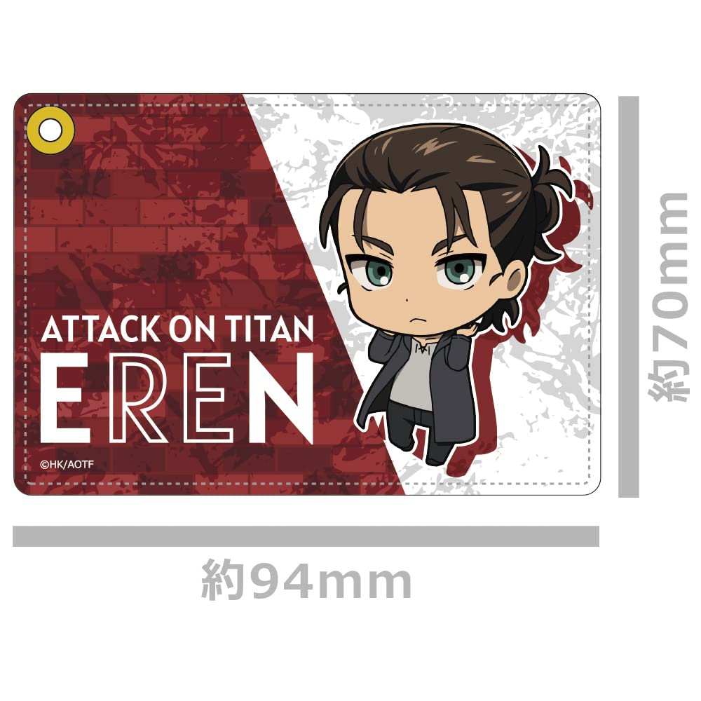 Attack on Titan Synthetic Leather Pass Case E [Eren]