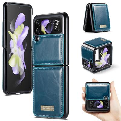 Anti -Fall Luxury Leather Mobile Phone Bag Case For Samsung Galaxy Z Flip 4 5g Flip4 Flip 3 Flip3 Zflip4 Matte Feeling Cover