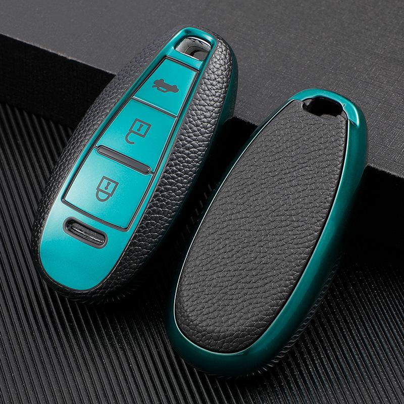 Kompatibelt nyckelskydd i läder för Suzuki Beidouxing Liana A6/X5 och Swift