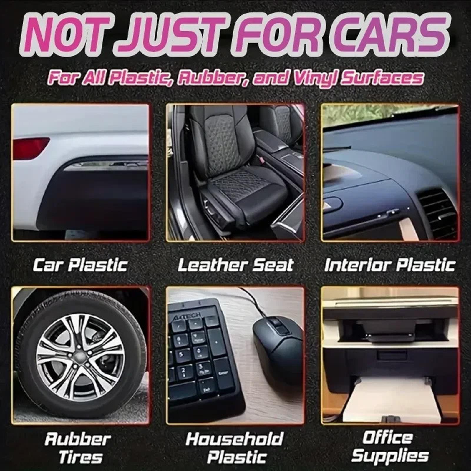 Car Interior Polish Wax Deep Nourishment Glazing Wax for Dashboard Leather Seat Care and Maintenance Protection 80g One Size