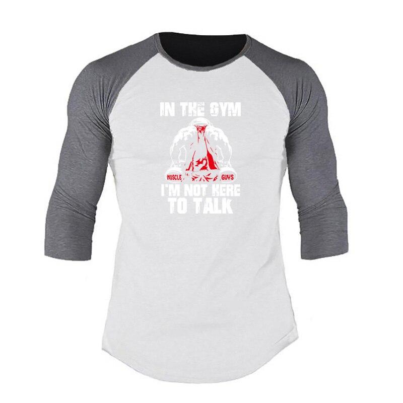 

Muscleguys, мужская хитовая вещь, повседневная футболка с рукавом 3/4, мужские хлопковые футболки с принтом для фитнеса, бодибилдинга, одежда для спортзала с рукавом 3/4, топы для мальчиков с мышцами XL