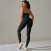 European and American seamless back neck sports underwear yoga suit fitness bra yoga pants two-piece set women