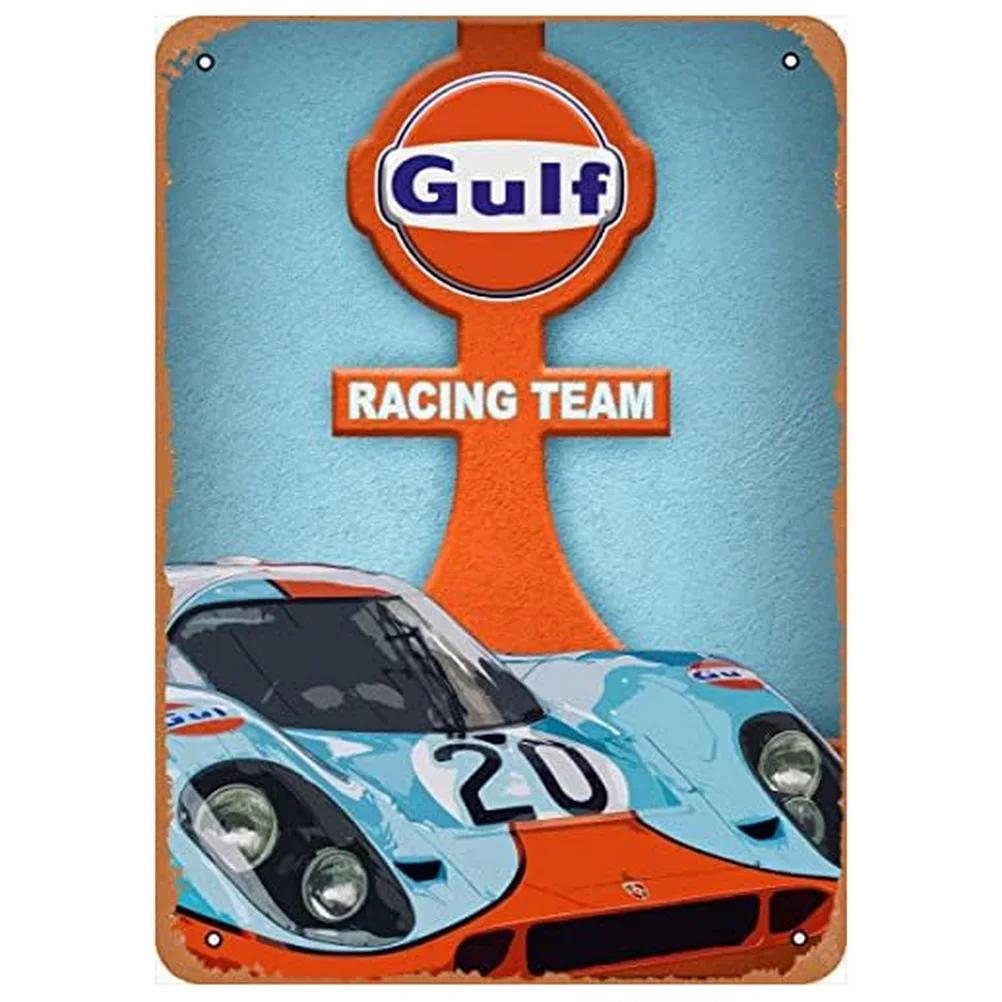 Grand Prix Automobile DeNice Metal Tin Signs Vintage Wall Art Racing Car Posters for Garage Man Cave Cafe Bars Pubs Decoration