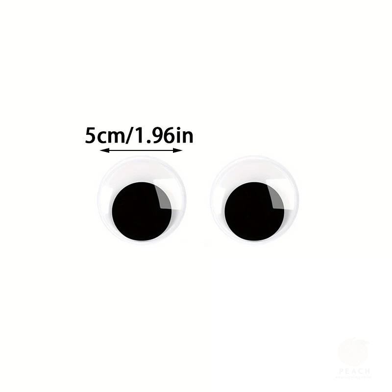1Pair Self Adhesive Cute Huge Googly Eyes Fridge Wall Sticker Funny Large Black Plastic Eyes Sticker Diy Scrapbook Dolls Eyeball