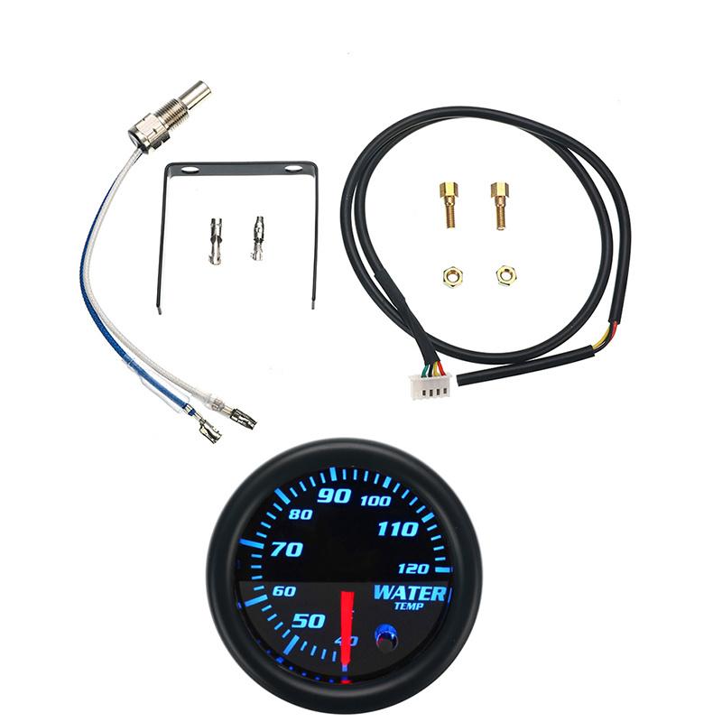 Universelles Auto 2" / 52 mm 7 Farben LED Kühlmittel Temperatur Temp Anzeige Messgerät