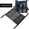 Tragbare Doppel-Sauerstoffflaschen-Tanktasche Rollstuhl-Hänge-Nylon-Netztasche Schwarz 64x46cm