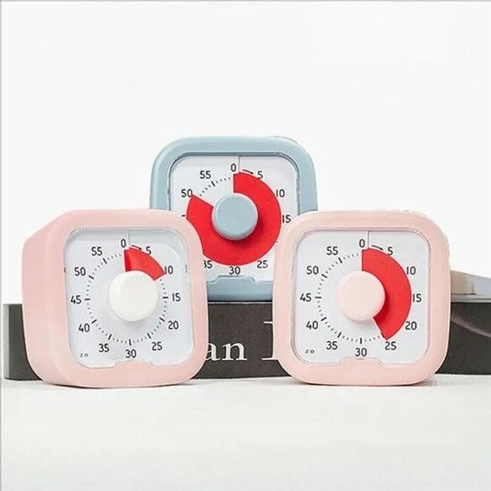 Silent study concentration timer alarm CSAT timer clock stop silent study concentration pink