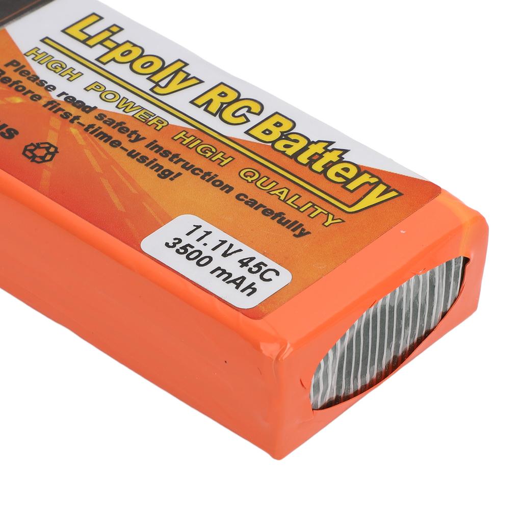 11.1V 3500mAh 45C RC Lithium Battery FPV Drone Lithium Battery with EC2 Connector for RC Airplane Helicopter Quadcopter Boat