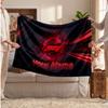 F1 Flannel Blanket, Custom Name Text Personalized Soft Throw Blanket Home Decor Gift