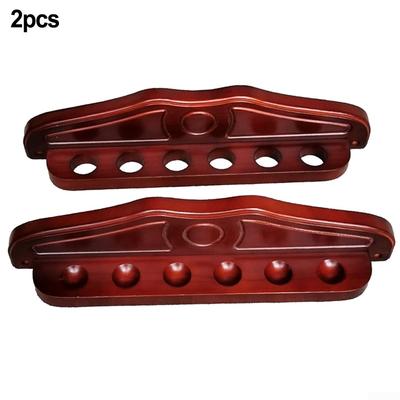 Billard-Queue-Rack, Holzhalter, 6-Slot-Pool-Hänge-Queue