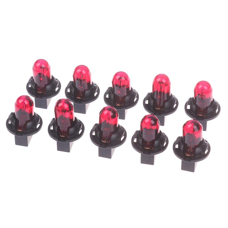 10PC 5W 12V Car Led Bulb Interior Lights Dashboard Heating Indicator Wedge Auto Instrument Lamp Air Conditioning Lamp