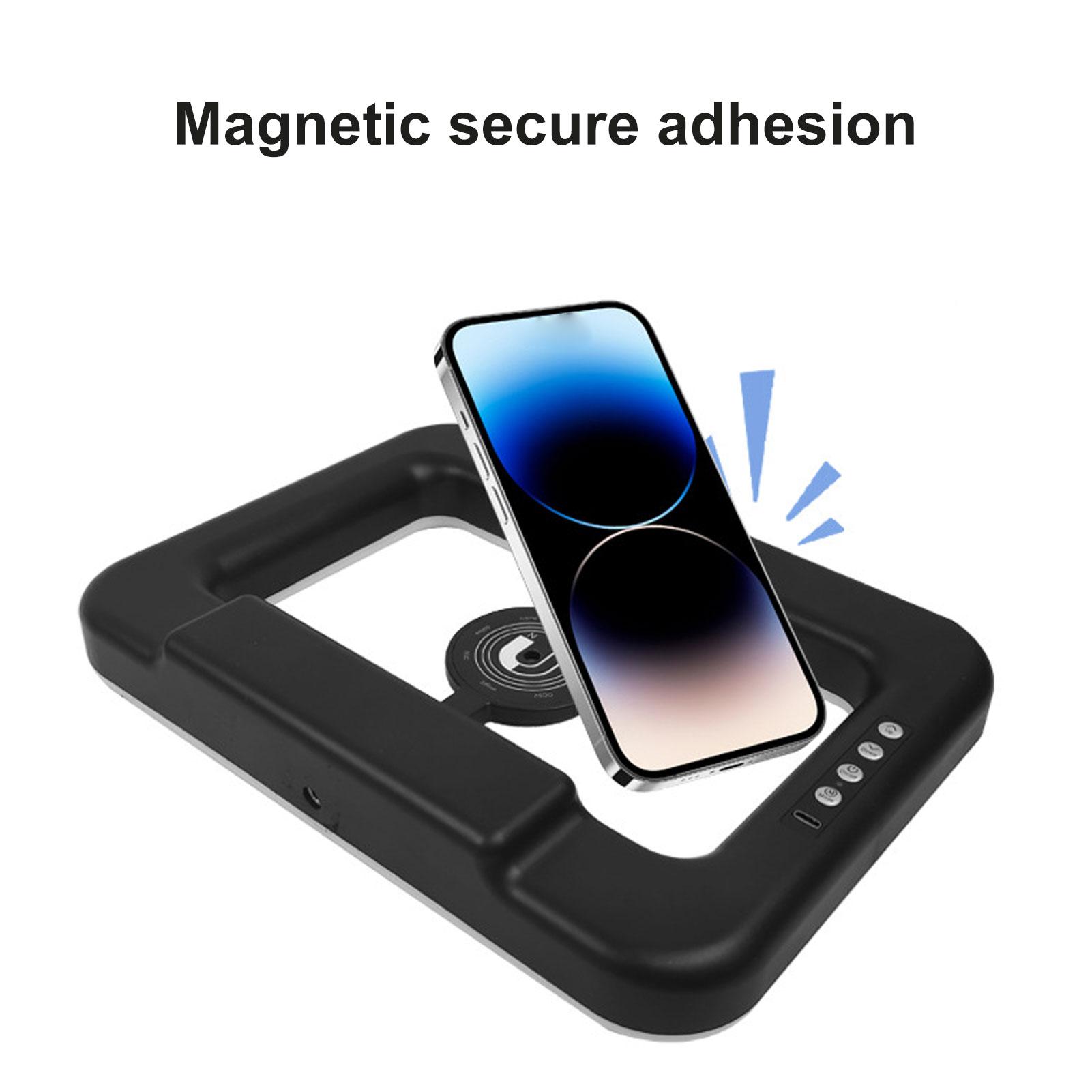

Magnetic RGB Selfie Rings Light Handheld LED Video Light Rechargeable Dual Side Magnetic for Livestreams Videos Vlogs