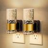 2pc Plug Into Wall Night Light with Automatic Light Sensor Adjustable Brightness Atmosphere Wall Light for Bathroom Hallway Deco